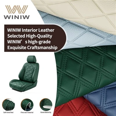 Hoditr'omby vita amin'ny microfiber vita amin'ny PVC vaovao ho an'ny Upholstery seza fiara